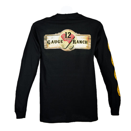12 Gauge Ranch Black Long Sleeve Shirt (LSCBK102), Apparel, 12 Gauge Ranch, 12 Gauge Ranch Ranch  12 Gauge Ranch