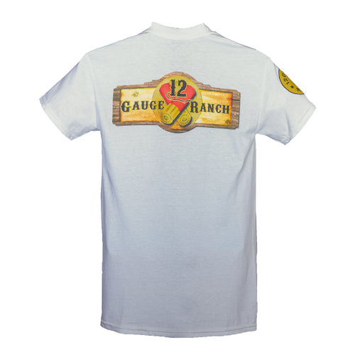 12 Gauge Ranch White Short Sleeve Shirt (SSGWT101), Apparel, 12 Gauge Ranch, 12 Gauge Ranch Ranch  12 Gauge Ranch