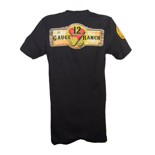 12 Gauge Ranch Black Short Sleeve Shirt (SSCBK102), Apparel, 12 Gauge Ranch, 12 Gauge Ranch Ranch  12 Gauge Ranch