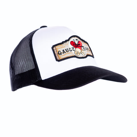 Black and Neon Pink 12 Gauge Low Profile Baseball Hat