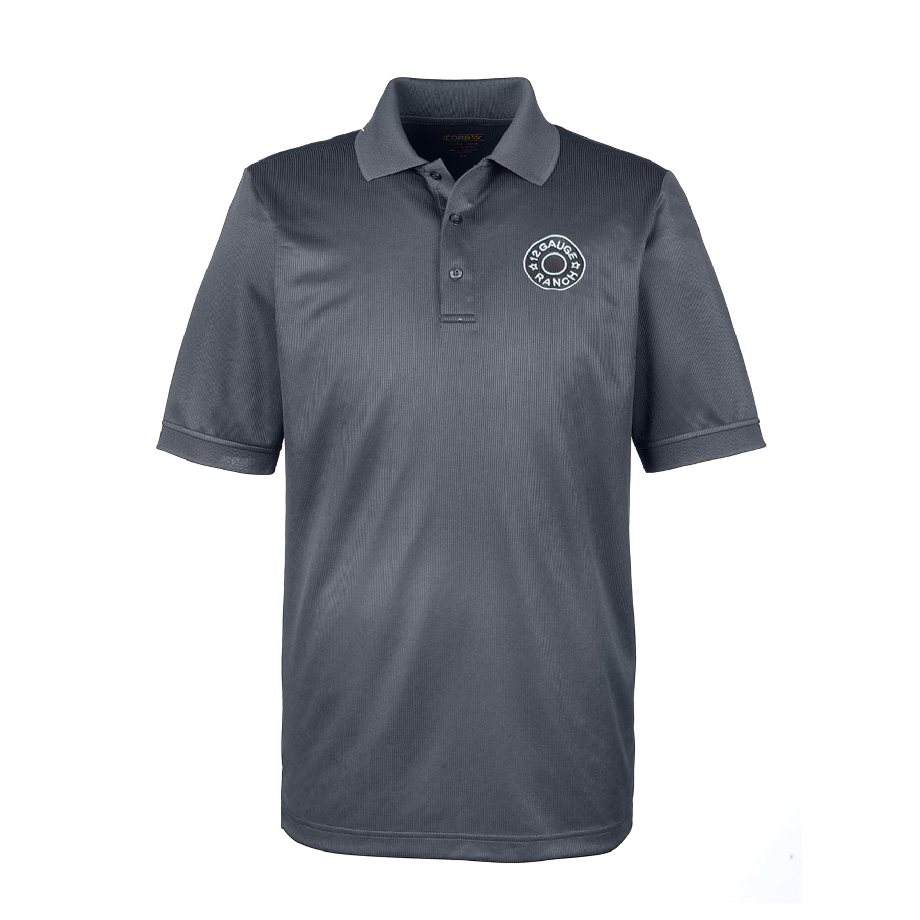 12 Gauge Ranch Charcoal Polo Shirt