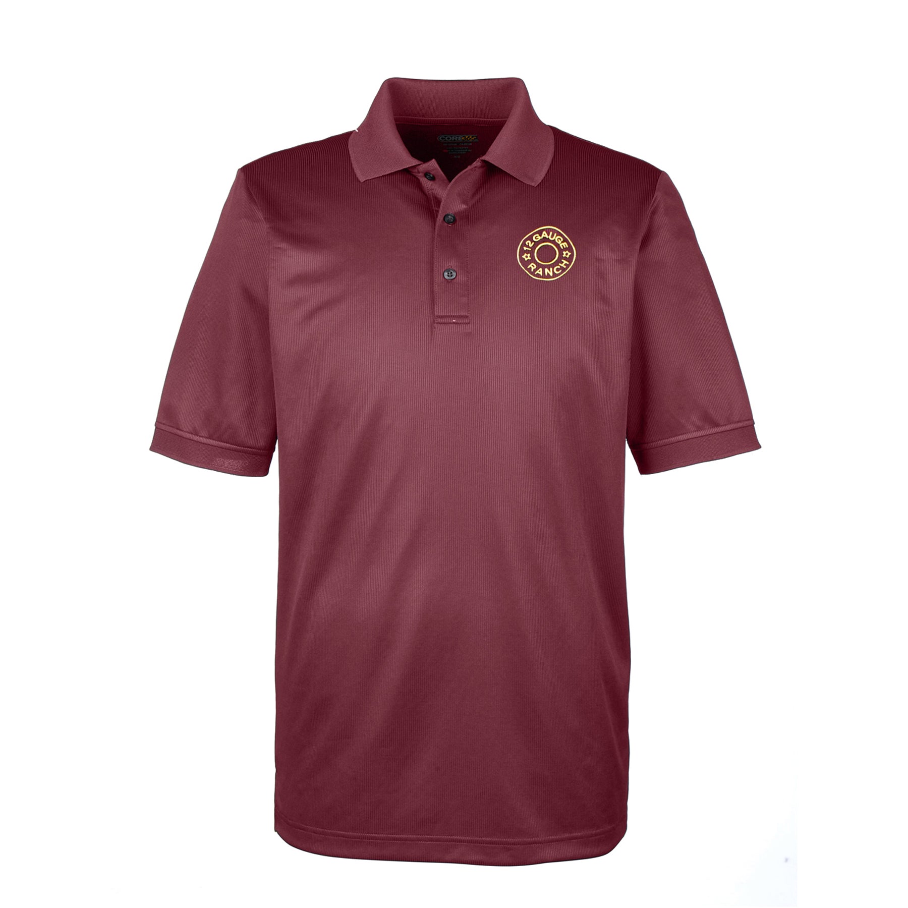 12 Gauge Ranch Maroon Polo