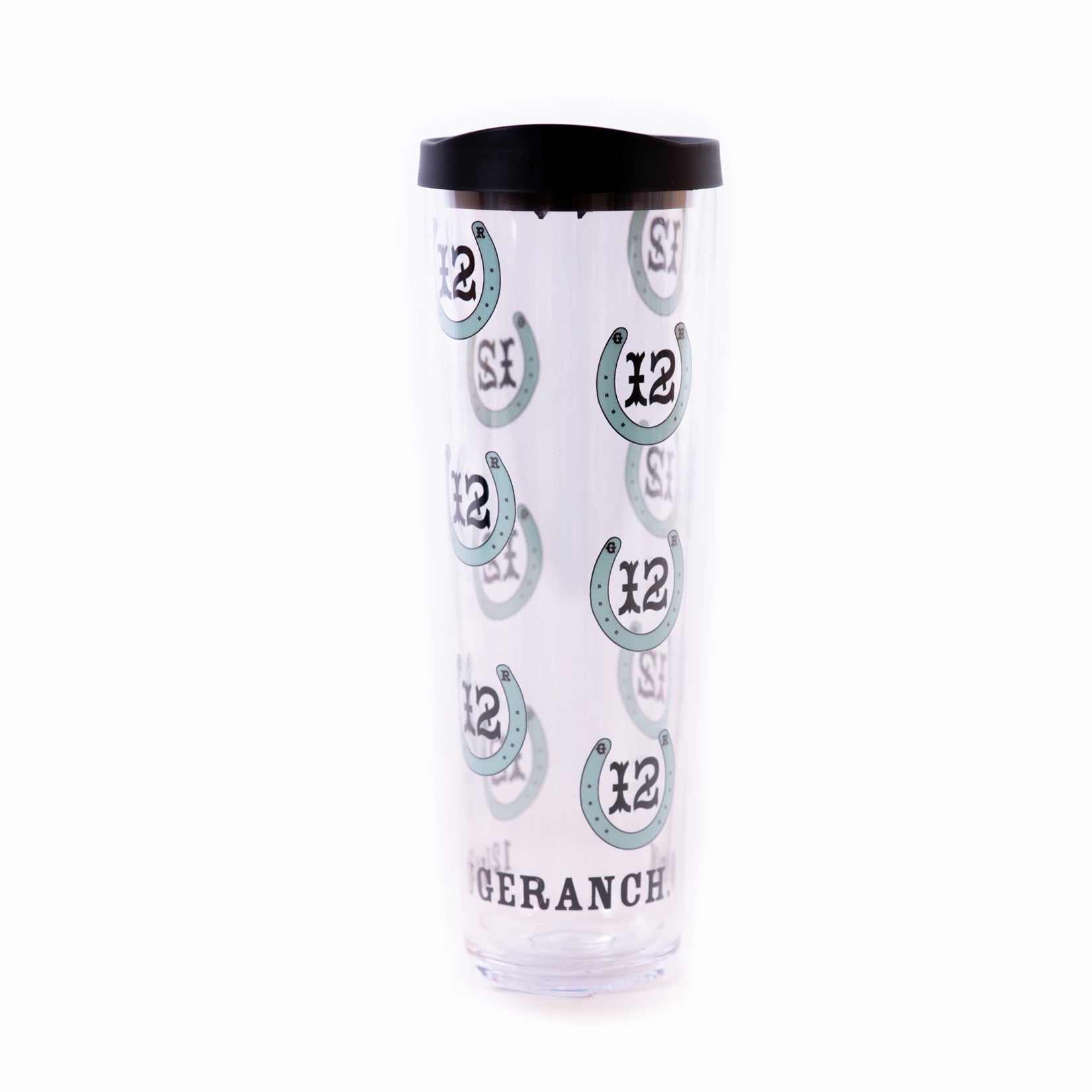 12 Gauge Teal Horseshoes 24oz Insulated Covo Cup