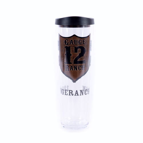 Tire Tracks with 12 Gauge 24oz Insulated Covo Cup, Accessories, 12 Gauge Ranch, 12 Gauge Ranch Ranch  12 Gauge Ranch